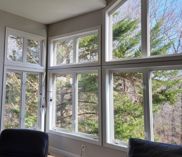 Clear great-room windows after fogged glass replacement